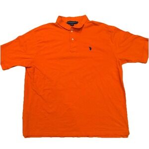 U.S. Polo Assn. Orange Polo Shirt Men's 3XL Cotton Classic Fit